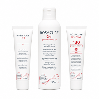 ROSACURE®gentle cleansing gel 200ml +ROSACURE® Intensive 30ml +ROSACURE® Fast 30ml