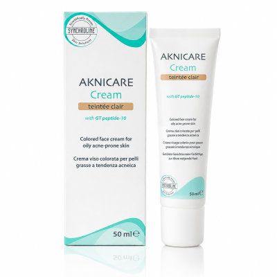 Aknicare Cream Teintee Clair - SYNCHROLINE - Krem BB cera tłusta