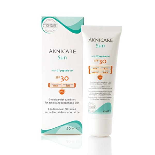 Aknicare Sun SPF 30 - SYNCHROLINE - Emulsja do cery trądzikowej