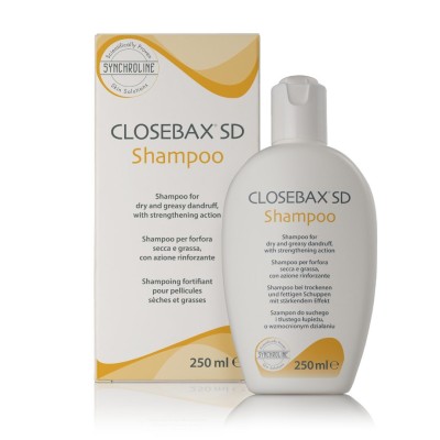 CLOSEBAX® SD Szampon, 250 ML data ważności 09.2027 i zgniecione pudełko